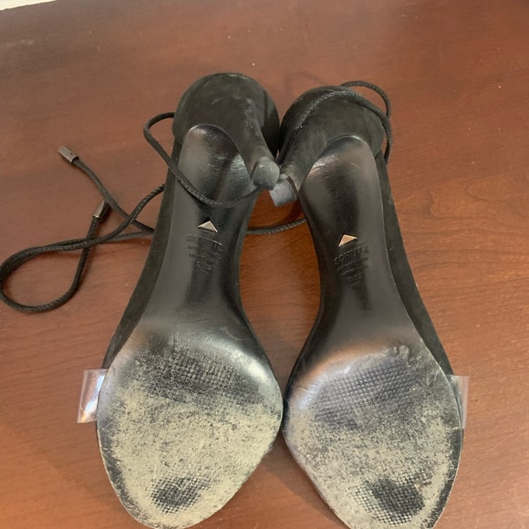Schultz Jossena Leather & Clear Strap Ankle Wrap Dress Sandals size 8.5 - Picture 9 of 11